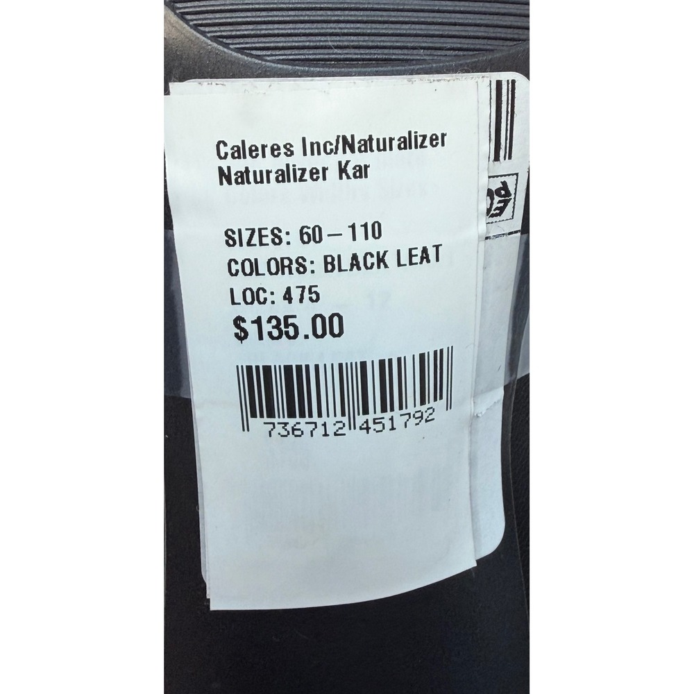 Naturalizer Karina Square Toe Dress Pumps Black Leather Size 7.5M NWT - Picture 8 of 9